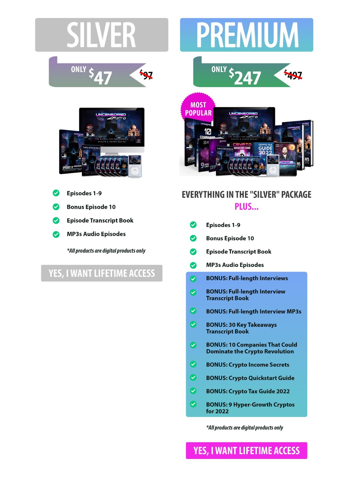 Side-by-side bundle comparison